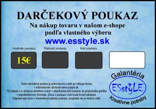 Darčekový poukaz 15 EUR