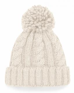 Detská pletená čiapka bledo béžová Melange Beanie