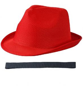 letný klobúk červený