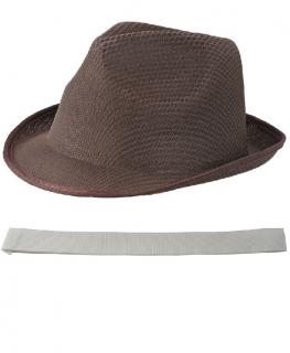 letný klobúk hnedý