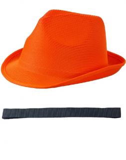 letný klobúk oranžový