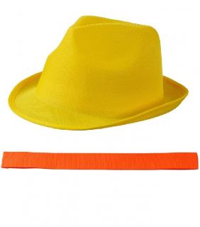 letný klobúk žltý