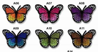 Nažehľovacia aplikácia - motýl - rôzne farby