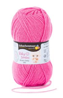 Priadza BRAVO BABY 185 50g - farba magenta