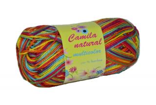 Priadza Camila Natural Multicolor - farba 9073