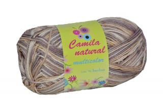 Priadza Camila Natural Multicolor - farba 9109