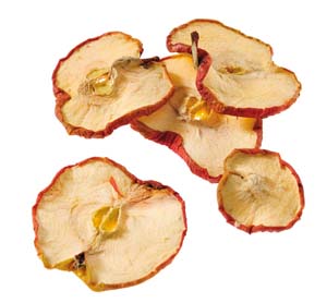 Sušené jablká červené - kolieska - bal 10 ks