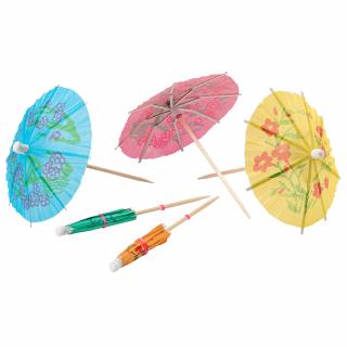 Papierové koktailové dáždniky 10 cm