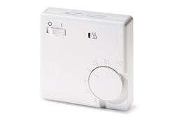 Analógový termostat EBERLE RTR-E 3502 (Bimetalový priestorový termostat, kontrolka, tlačidlo ZAP-VYP, 16A)
