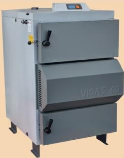 Drevosplyňujúci kotol VIGAS 100 AK4000 (Teplovodný kotol VIGAS 100 s reguláciou AK 4000 )