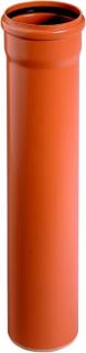 OSMA KGEM rúra kanalizačná DN110, 1000mm, SN4, s hrdlom, PVC, oranžová