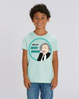 Múdry ako Albert Einstein - Detské tričko z Edície Osobnosti v rýmoch Veľkosť: 3 / 4 roky (98 - 104)