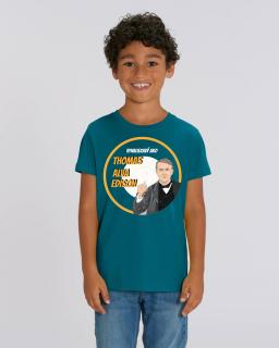 Vynaliezavý ako Thomas Alva Edison - Detské tričko z Edície Osobnosti v rýmoch Veľkosť: 12 / 14 rokov (152 - 164)