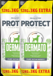 2x Flatazor Pro-Nutrition PROTECT Dermato 12 kg + 3 kg ZDARMA + DOPRAVA ZDARMA