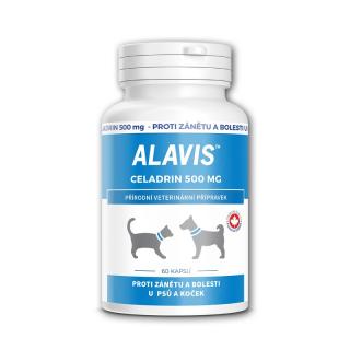 ALAVIS Celadrin proti zápalu a bolesti pre psy a mačky 500 mg 60 tbl.