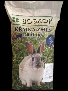 BOSKOP Kompletná kŕmna zmes pre výkrm králikov granulovaná bez Kokcidiostatika 10 Kg