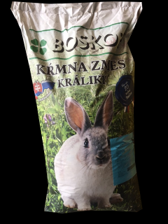 BOSKOP Kompletná kŕmna zmes pre výkrm králikov granulovaná + HUMAC 10 Kg