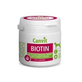 Canvit Biotin pre psy pre lesklú srsť, obnovu srsti a zdravú pokožku psov 230 g