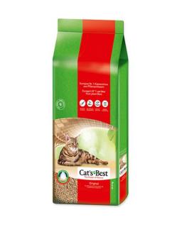 Cats Best drevitá hrudkujúca podstielka pre mačky Original 17,2 KG / 40 L