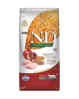 Farmina N&amp;D cat AG adult, chicken, spelt, oats &amp; pomegranate 5 kg