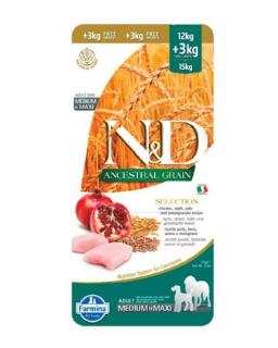 Farmina N&amp;D dog AG adult medium&amp;maxi chicken 12 kg