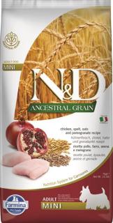 Farmina N&amp;D dog AG adult mini, chicken, spelt, oats &amp; pomegranate 7 kg