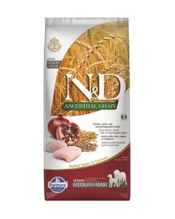 Farmina N&amp;D dog AG senior medium &amp; maxi, chicken, spelt, 12 Kg + DOPRAVA ZDARMA