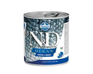 Farmina N&amp;D dog OCEAN herring &amp; shrimps konzerva pre psy 285 g