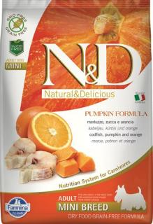 Farmina N&amp;D dog OCEAN PUMPKIN (GF) adult mini, codfish &amp; orange 7 kg