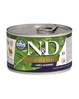 Farmina N&amp;D dog PRIME lamb &amp; blueberry konzerva pre psy 140 g