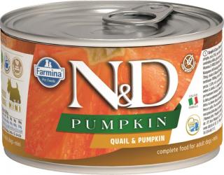 Farmina N&amp;D dog PUMPKIN &amp; quail konzerva pre psy 140 g