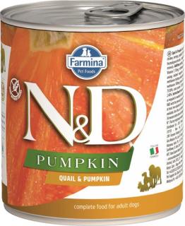 Farmina N&amp;D dog PUMPKIN &amp; quail konzerva pre psy 285 g