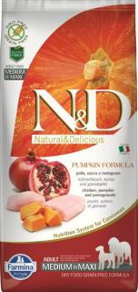 Farmina N&amp;D dog PUMPKIN (GF) adult medium &amp; maxi, chicken &amp; pomegranate 12 kg