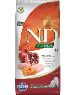 Farmina N&amp;D dog PUMPKIN (GF) puppy medium &amp; maxi, chicken &amp; pomegranate 12 kg