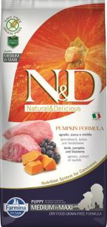 Farmina N&amp;D dog PUMPKIN (GF) puppy medium &amp; maxi, lamb &amp; blueberry 2,5 kg