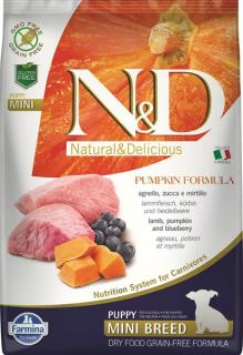 Farmina N&amp;D dog PUMPKIN (GF) puppy mini, lamb &amp; blueberry 2,5 kg