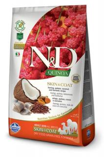 Farmina N&amp;D dog QUINOA adult all breed skin &amp; coat, herrin 7 kg + DOPRAVA ZDARMA