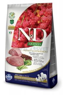 Farmina N&amp;D dog QUINOA (GF) adult all breed, weight managment, lamb 2,5 kg