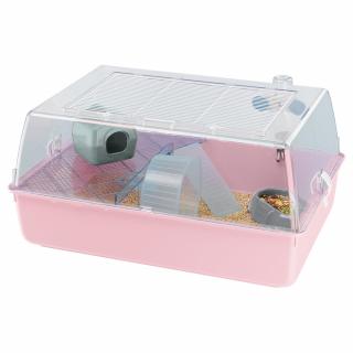 Ferplast Mini Duna Hamster plastová klietka pre škrečky ružová