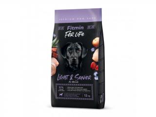 Fitmin For Life Light &amp; Senior krmivo pre psy 12 kg