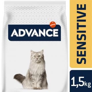 ADVANCE CAT Adult losos a ryža Sensitive 1,5 kg