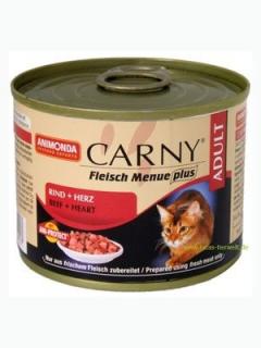Animonda Carny konzerva pre mačky hovädzie + morčacie srdcia 200 g