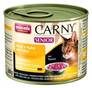 Animonda Carny Senior konzerva pre mačky kuracie + syr 200 g