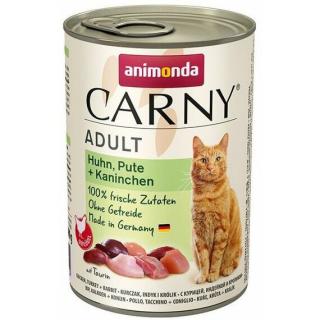 ANIMONDA konzerva CARNY Adult - kura, morka + králik 400 g