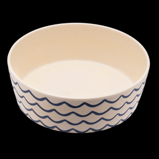 Bambusová miska Beco Bowl, vlny S (15 cm/0,8 l)
