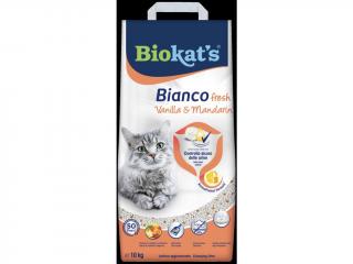 Biokat's BIANCO FRESH vanilka a mandarínka podstielka 10kg