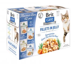 Brit Care Cat Flavour box Fillet in Jelly, 4x 3 pcs. (12x 85 g)