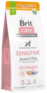 Brit Care Dog Sustainable Sensitive 12kg +2kg