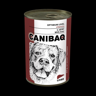 CANIBAQ Classic konzerva pes - pečeň 10 x 415 g