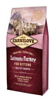 Carnilove Cat Grain Free Salmon & Turkey Kittens Healthy Growth 6 kg
